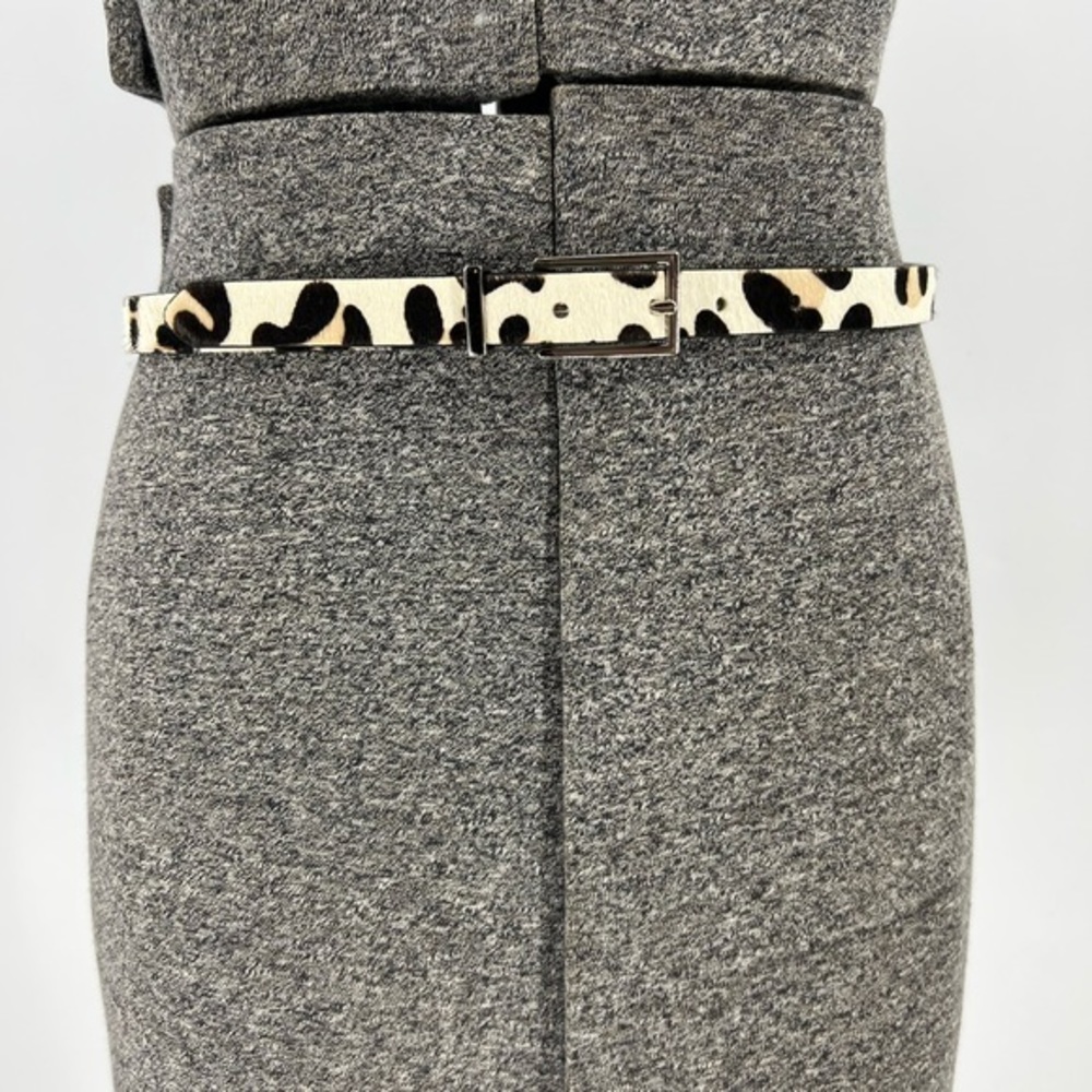 Another line Inc. calf hair leather belt